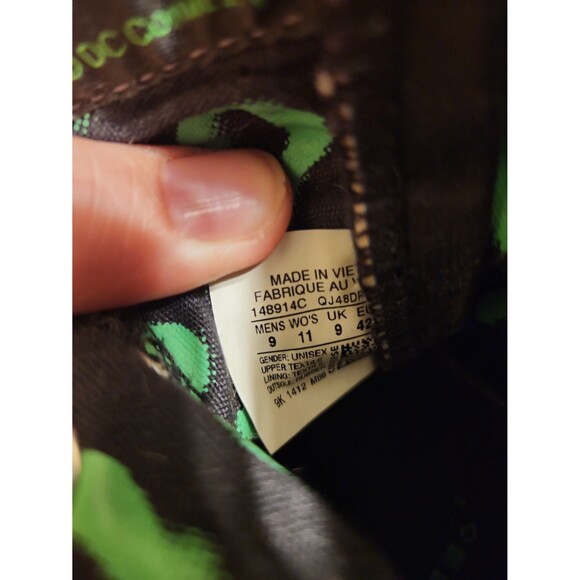 Converse Chuck Taylor "The Riddler" DC Comics Hi Top Sneakers Men's 9 Women's 11 - Picture 11 of 12